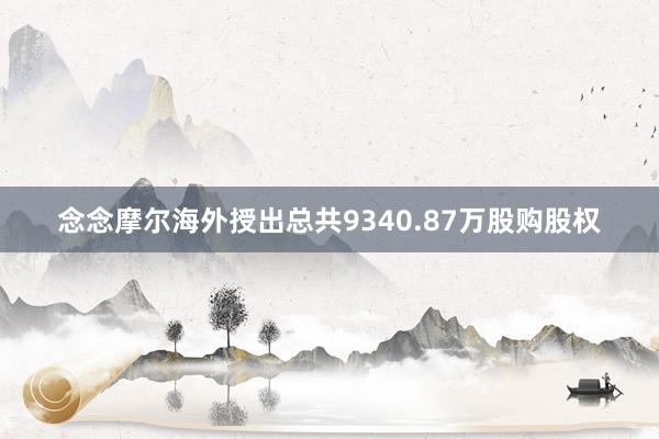 念念摩尔海外授出总共9340.87万股购股权